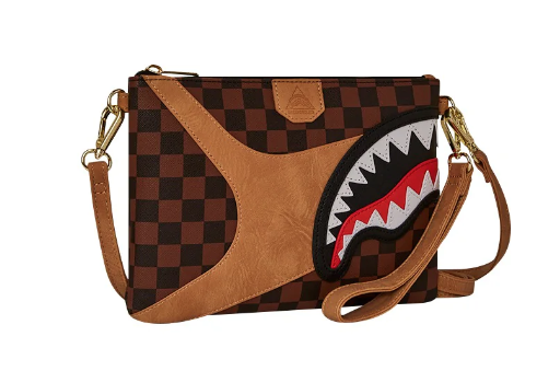pochette sprayground hennyville crossover clutch 910B7994NSZMARRONE SPRAYGROUND