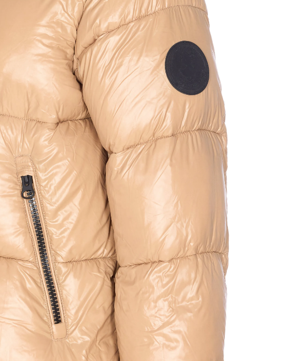 piumino lungo donna animal free isabel D45510WLOVE21 CAMMELLO SAVE THE DUCK