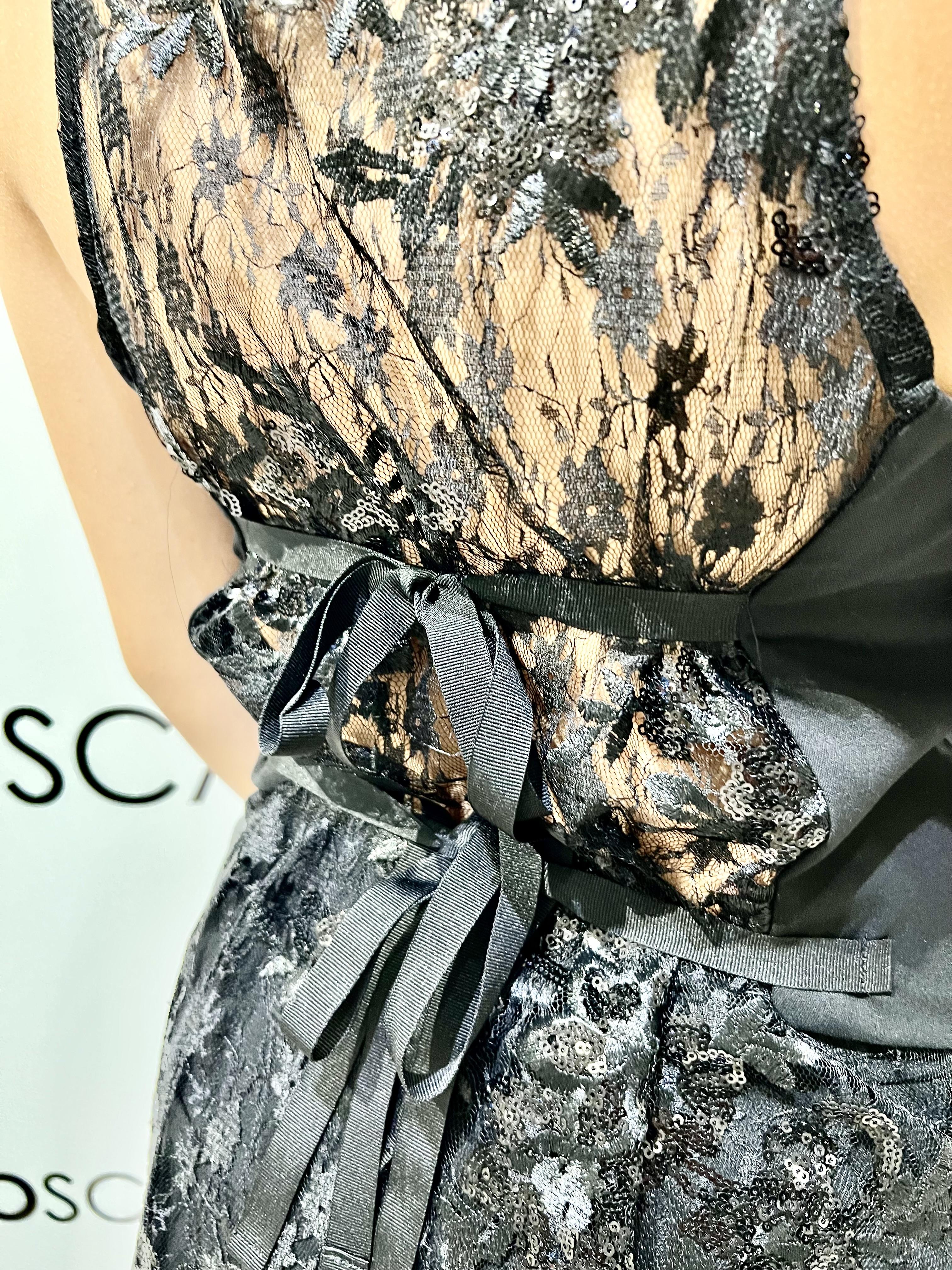 gilet con pizzo M38F1521-DG1106NERO SOUVENIR