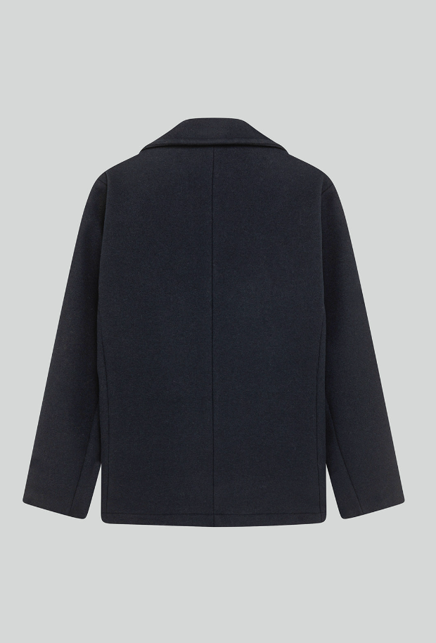peacoat melton in lana PEACOAT MAN IN LANANAVY ROY ROGERS
