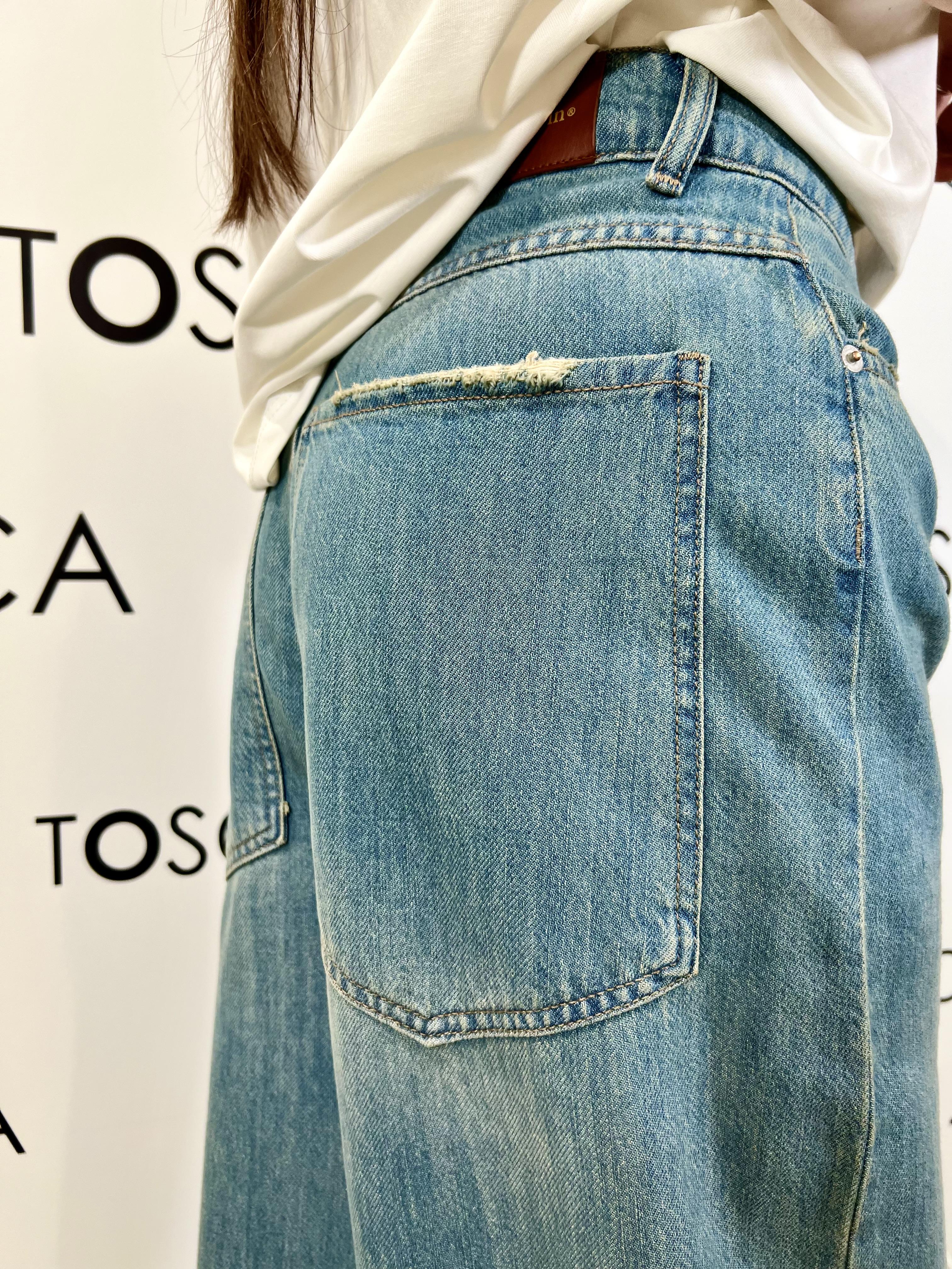 jeans modello giusi  tensione in GIUSI-AMX-DRTDENIM CHIARO TENSIONE IN