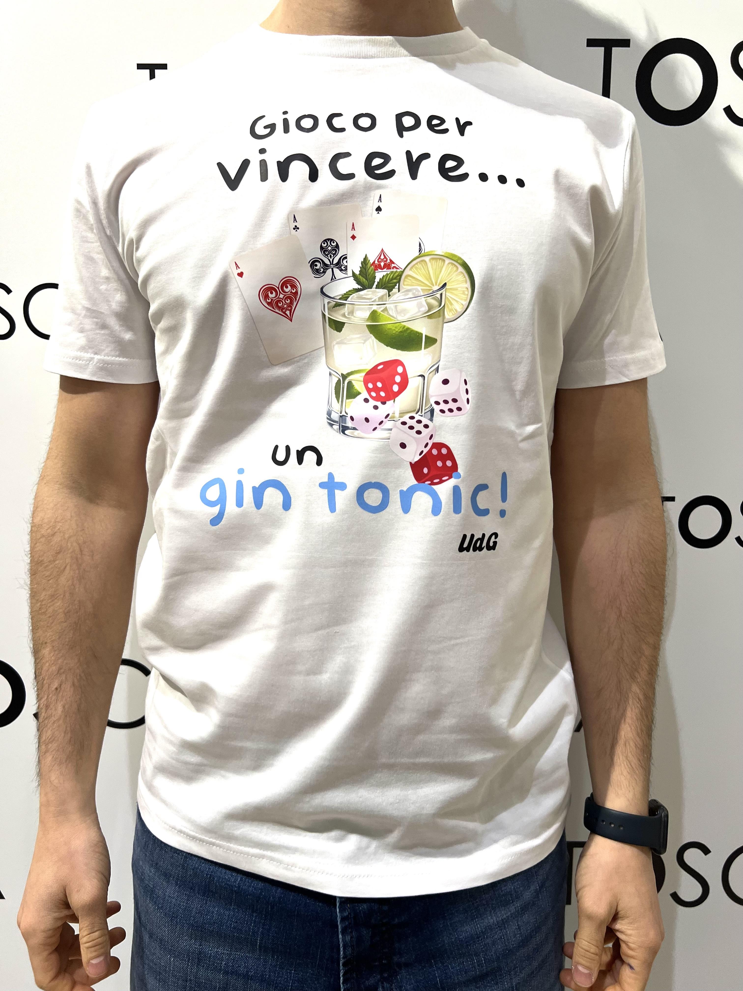 gin t-shirt gioco per vincere un gin tonic GIN T-SHIRTGIOCO PER VINCERE UN GTBIANCO HICONIKA