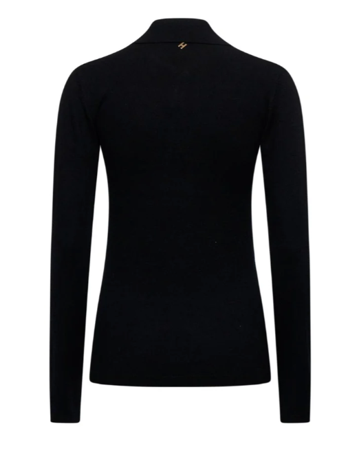 maglia con colletto e bottoni  silvian heach GPP25555PONERO SILVIAN HEACH