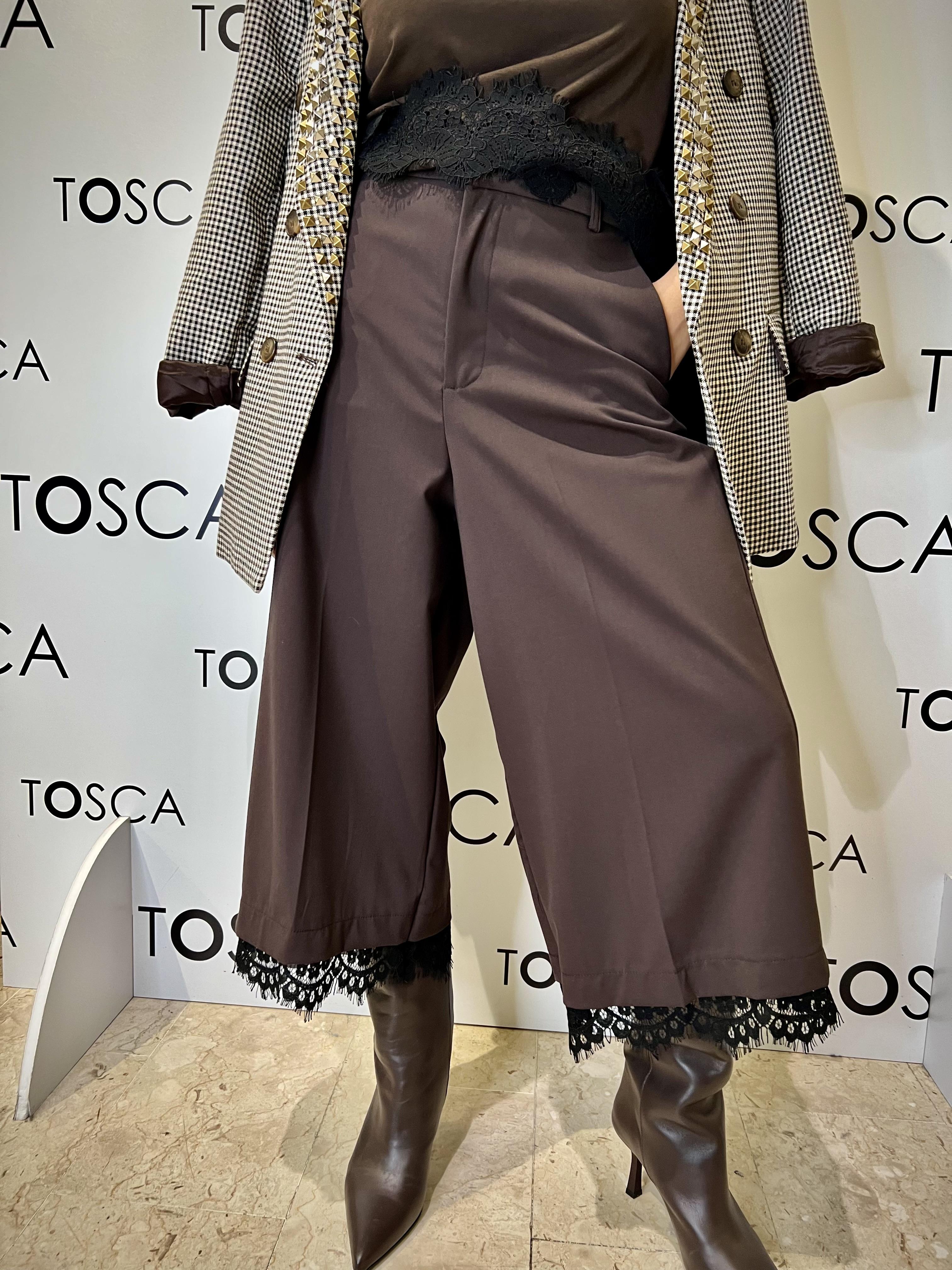 pantalone tensione in DE856MARRONE TENSIONE IN