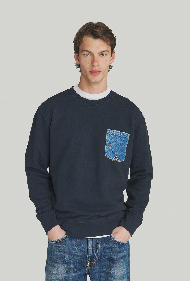 felpa girocollo pocket CREW NECK POCKET MANBLU ROY ROGERS