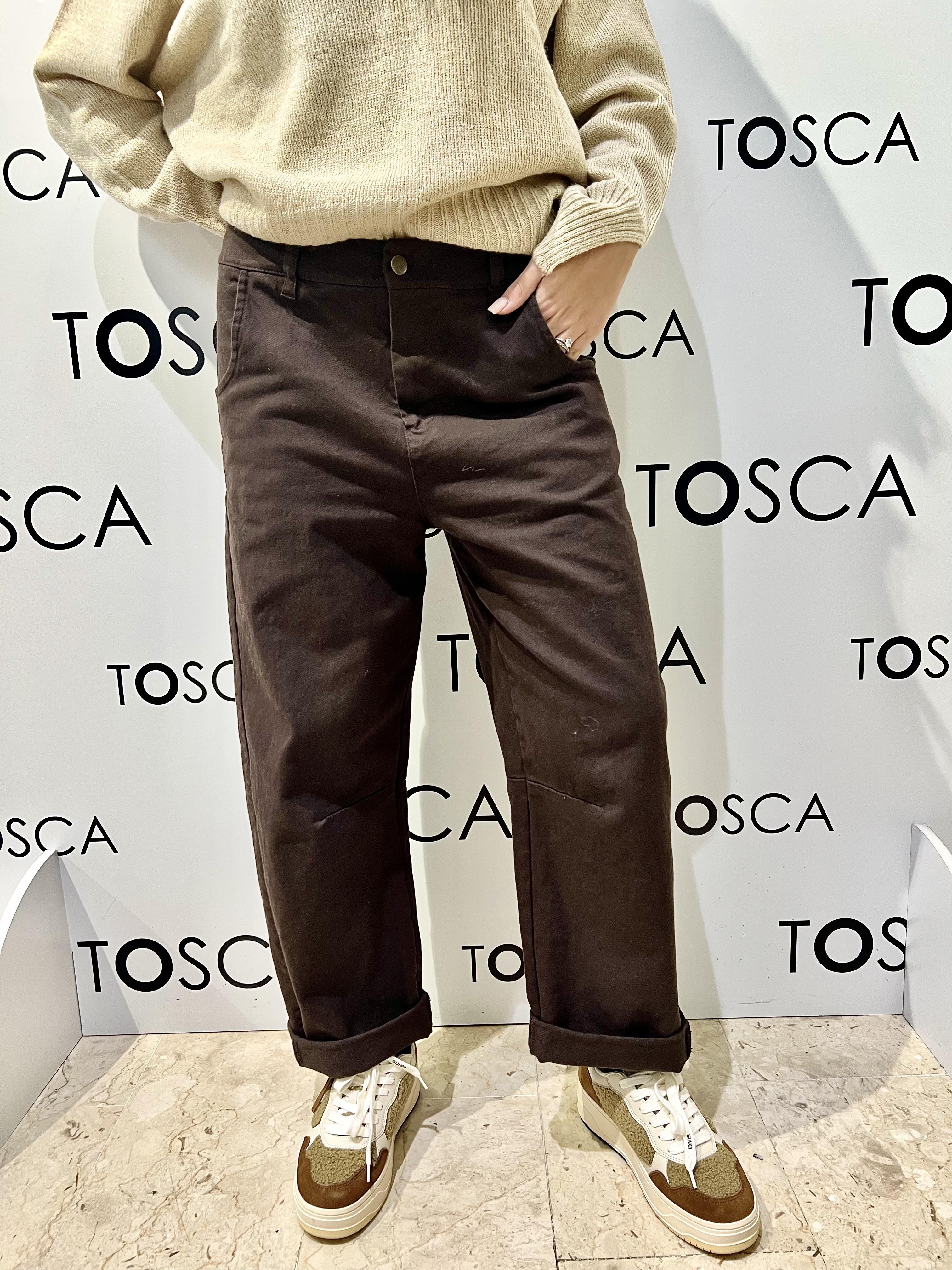 pantalone vita bassa kontatto FW100NMORO KONTATTO