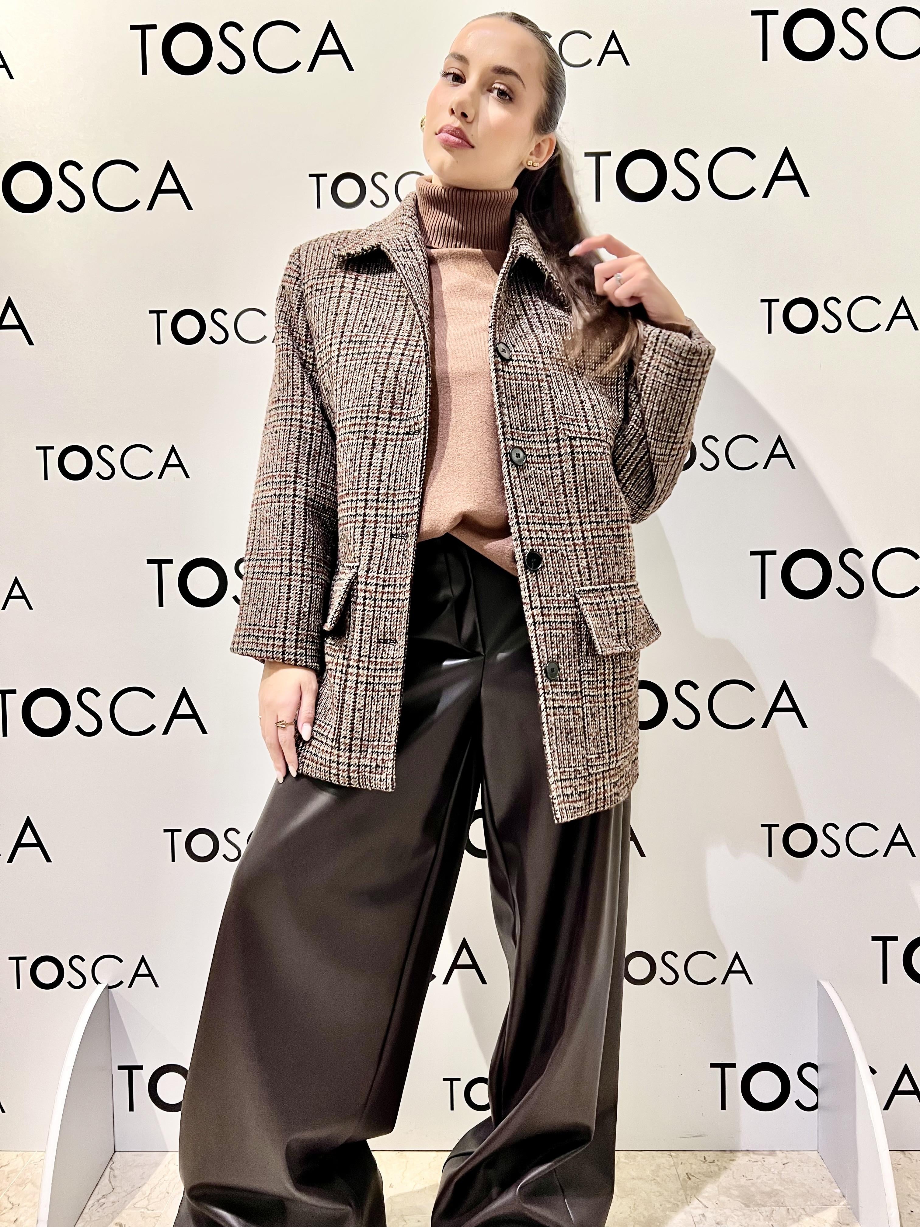 pantalone largo in ecopelle MA4052NIMORO KONTATTO