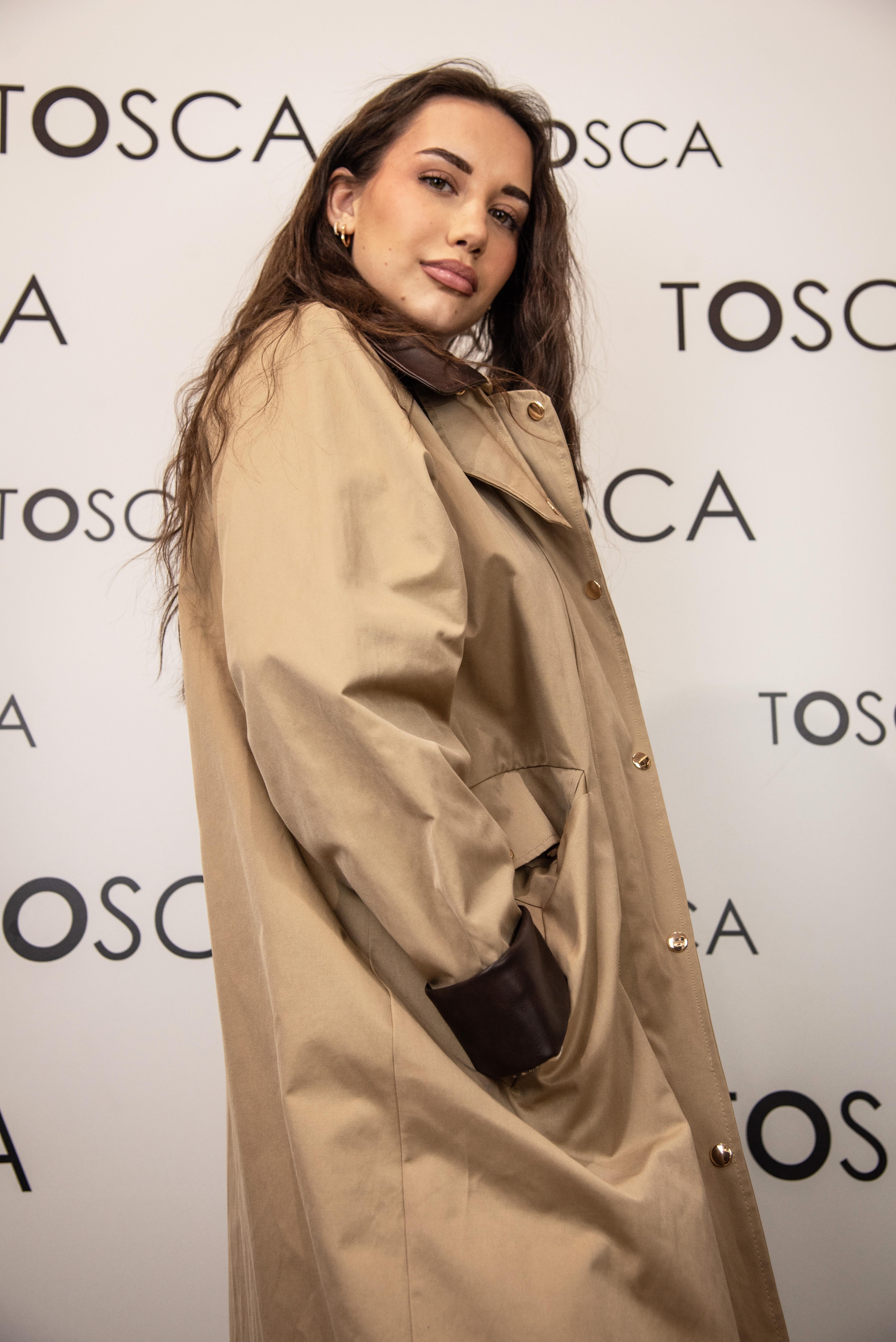trench con collo in ecopelle vicolo 