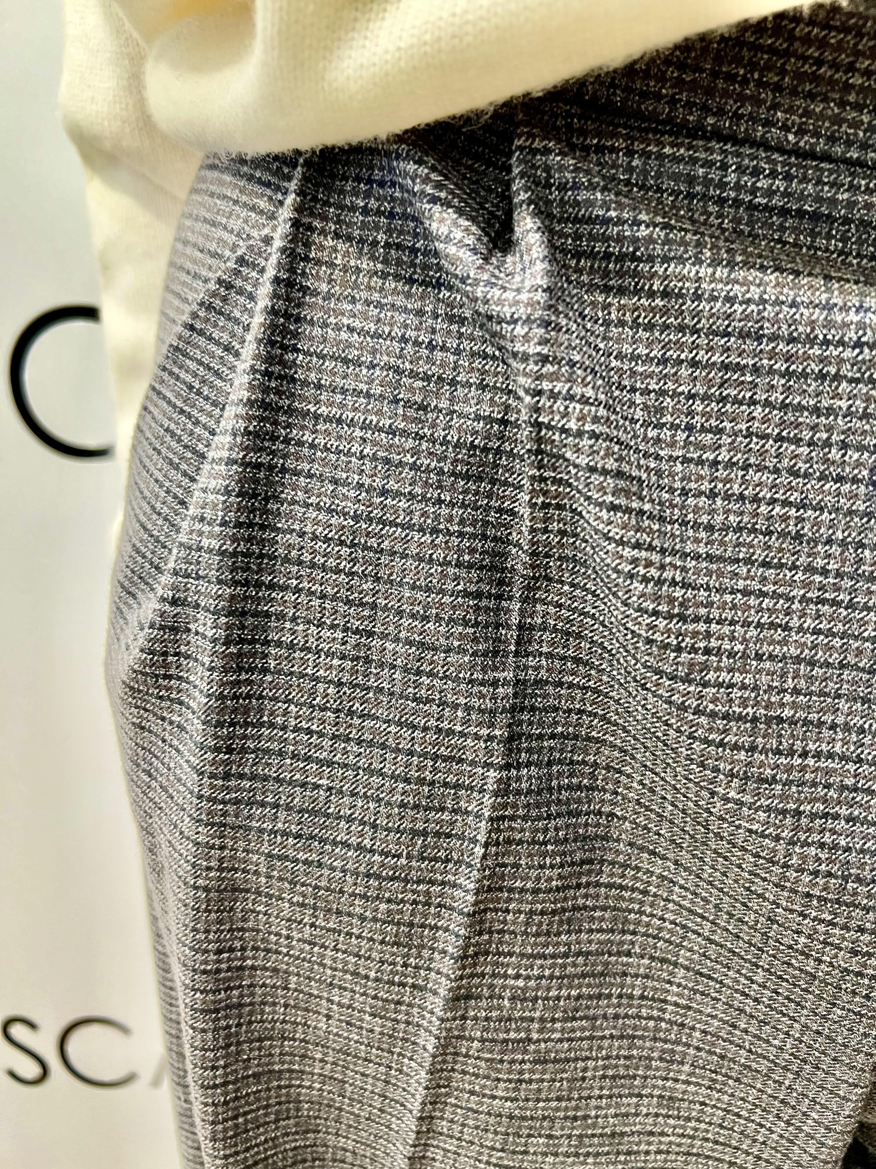 pantaloni con pinces ferrone S25YBFFOBIAGRIGIO FERRONE