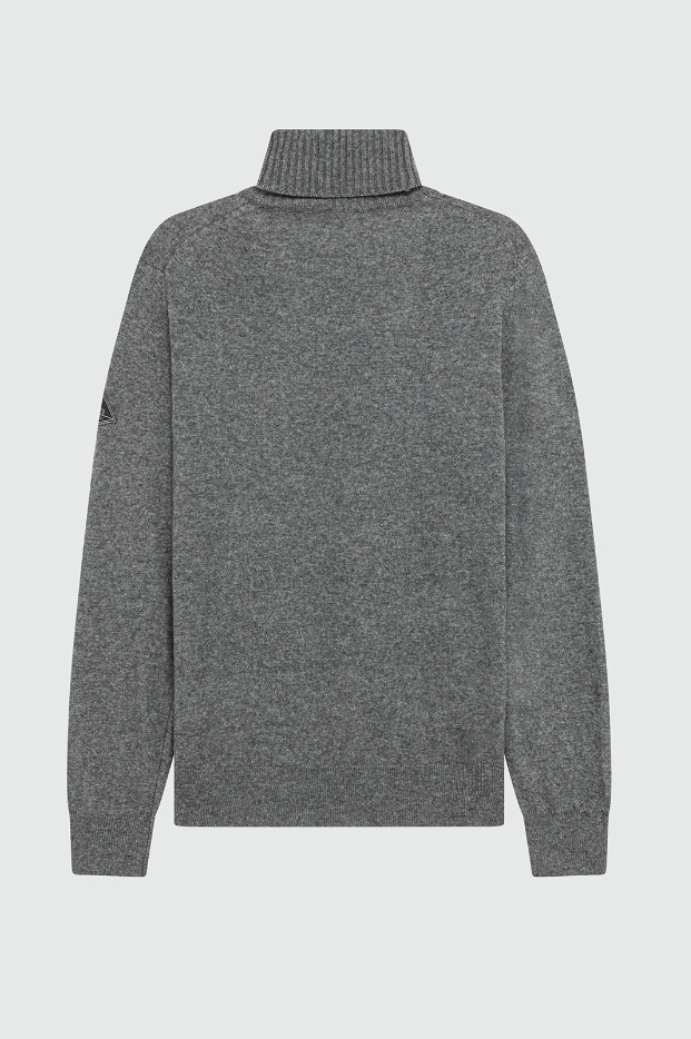 dolcevita in lana e cashmere finezza 12 TURTLE NECK MAN WOOL & WS FIN. 12GREY ROY ROGERS