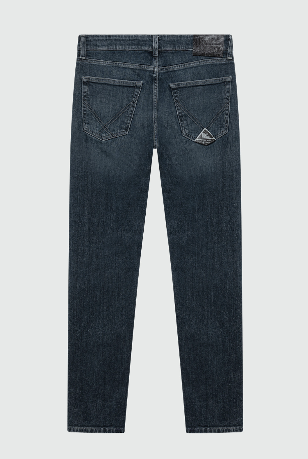 jeans 517 foxrun  517 MAN DENIM ELASTAN BLACK FOXRUNDENIM BLU/BLACK ROY ROGERS