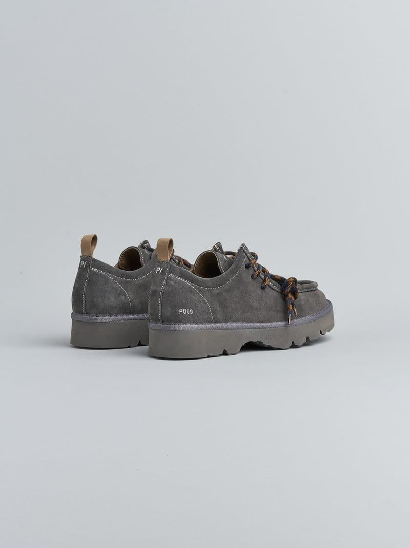 scarpa allacciata p009 uomo in camoscio foderato in microfibra antracite P09 LACE-UP SHOESUEDE MICROFIBRE LININGANTHRACITE PANCHIC