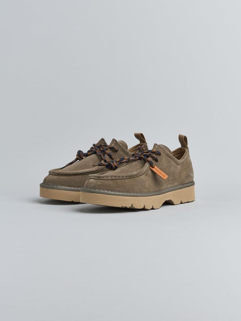 scarpa allacciata p009 uomo in camoscio foderato in microfibra P09 LACE-UP SHOESUEDE MICROFIBRE LININGBROWN STONE PANCHIC