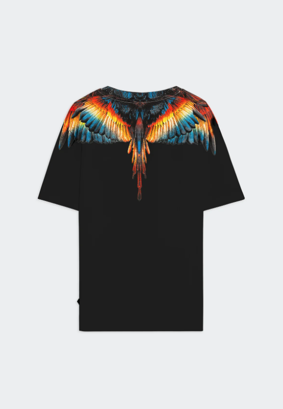 jersey t-shirt stampa aquila F5CAMATH023NERO COUNTY OF MILAN MARCELO BURLON