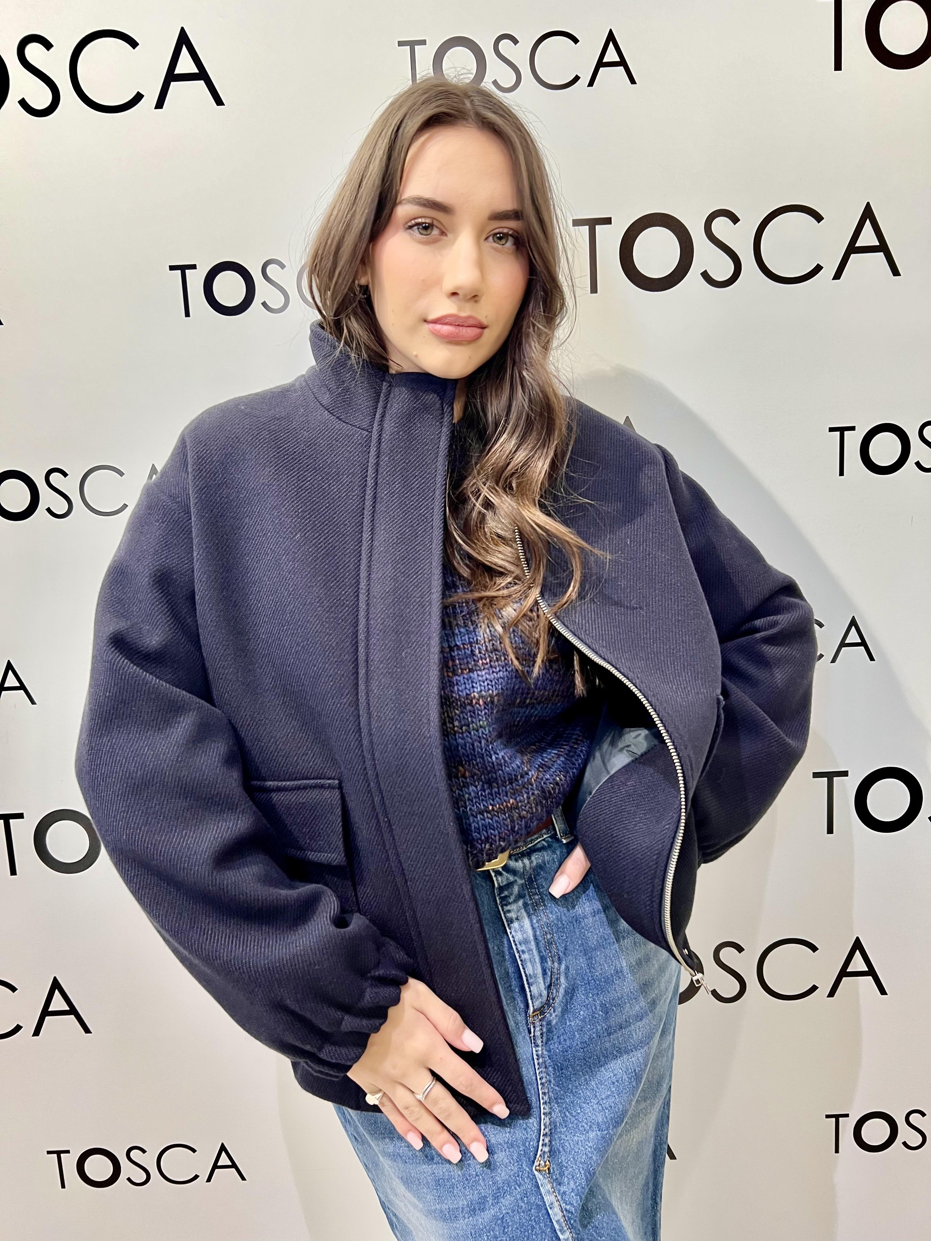 giaccone blu  ferrone S95YBFCEDROBLU FERRONE