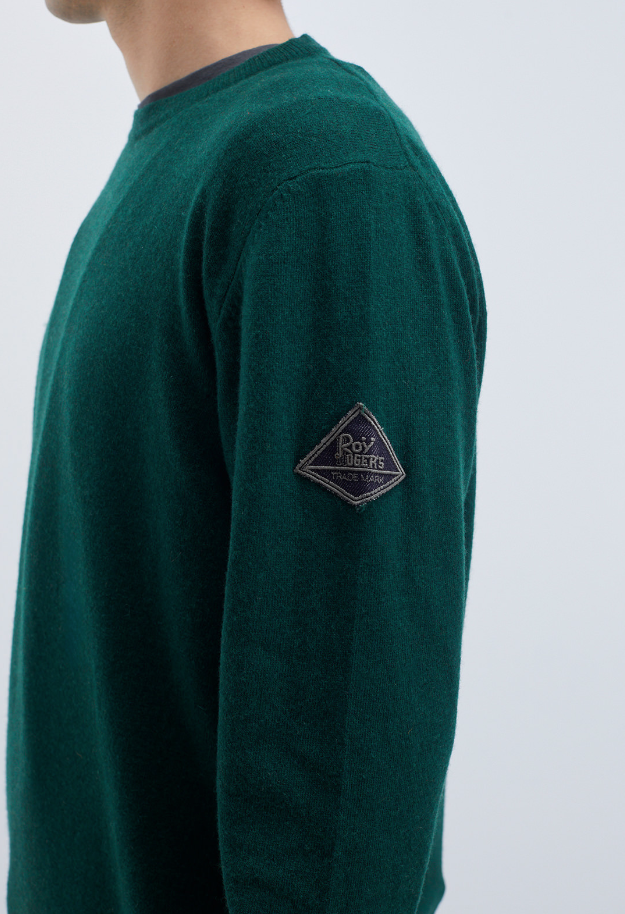 maglione girocollo in lana e cashmere finezza 12 CREW NECK MAN WOOL & WS FIN. 12BOTTLE ROY ROGERS