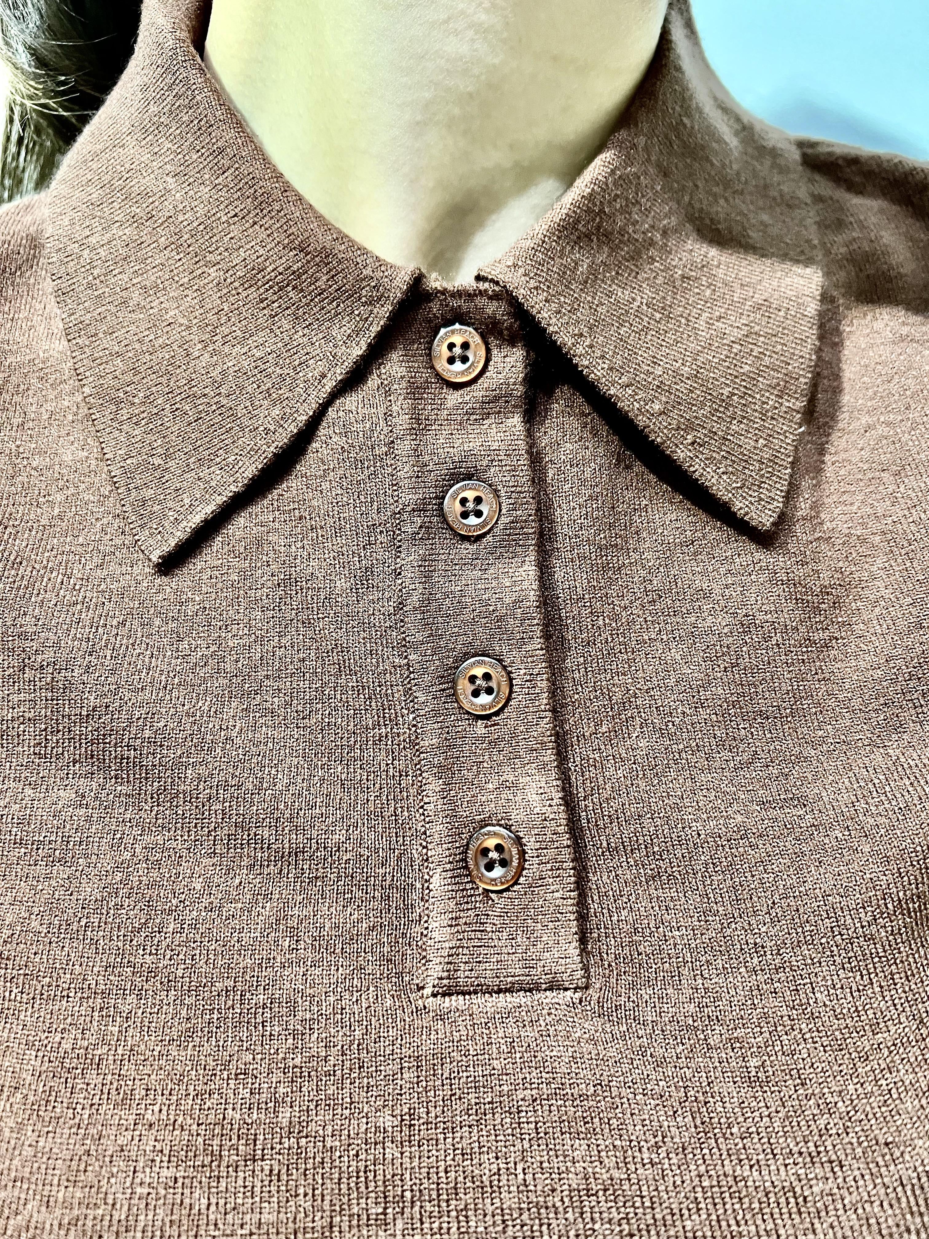 maglia con colletto e bottoni  silvian heach GPP25555POMARRONE SILVIAN HEACH