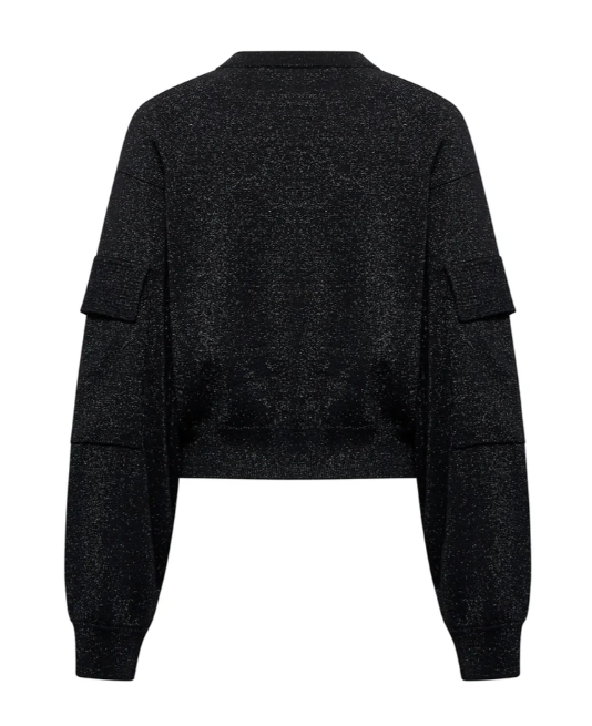 maglia nera con spalla bassa  silvian heach 