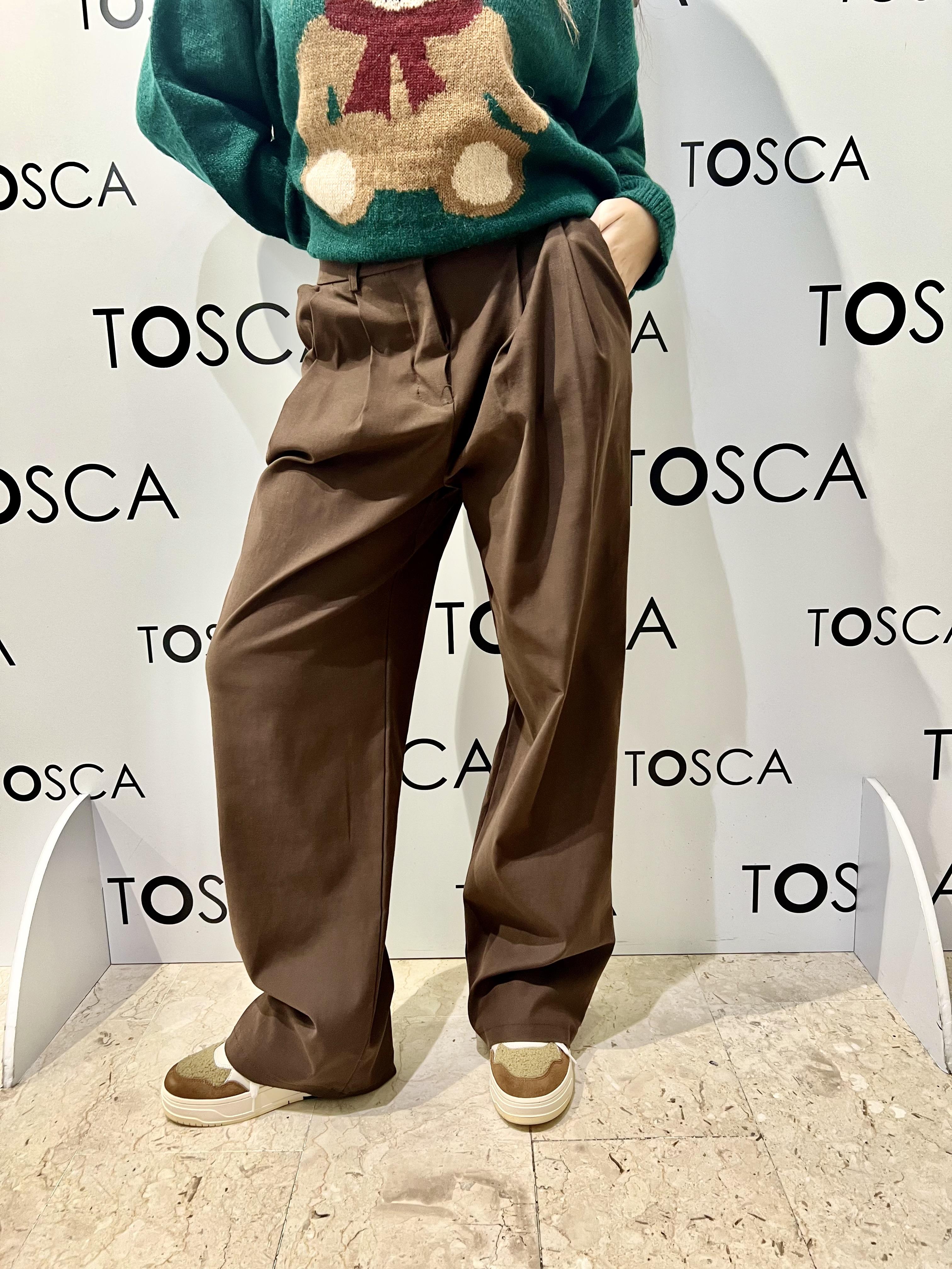 pantalone con pinces kontatto TT3010NMORO KONTATTO