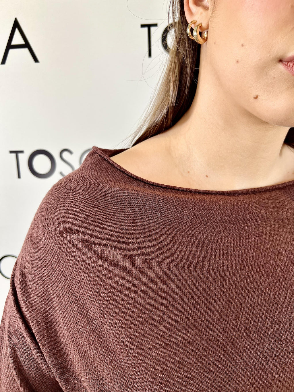 maglia scollo a barca kontatto 