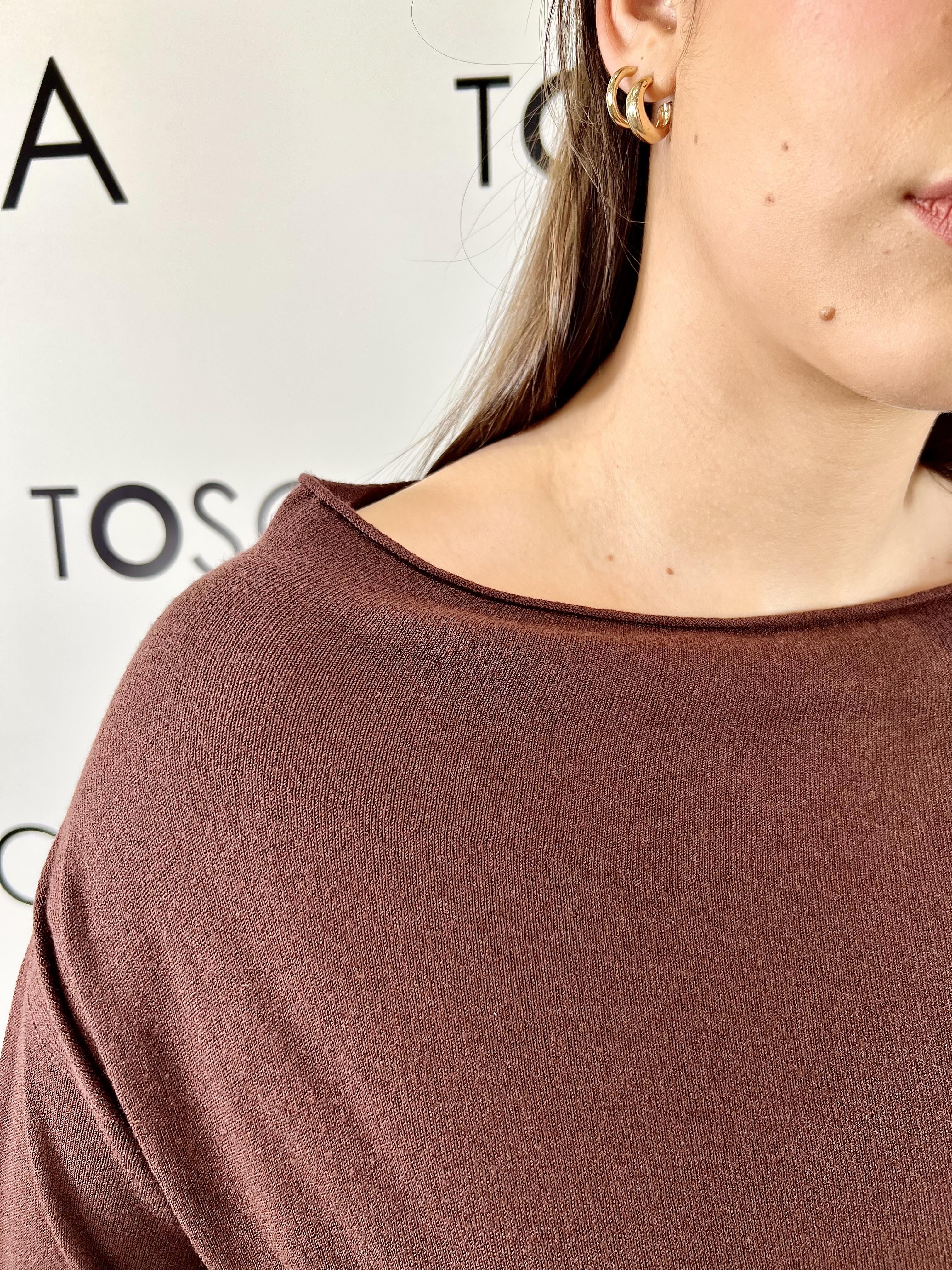 maglia scollo a barca kontatto 