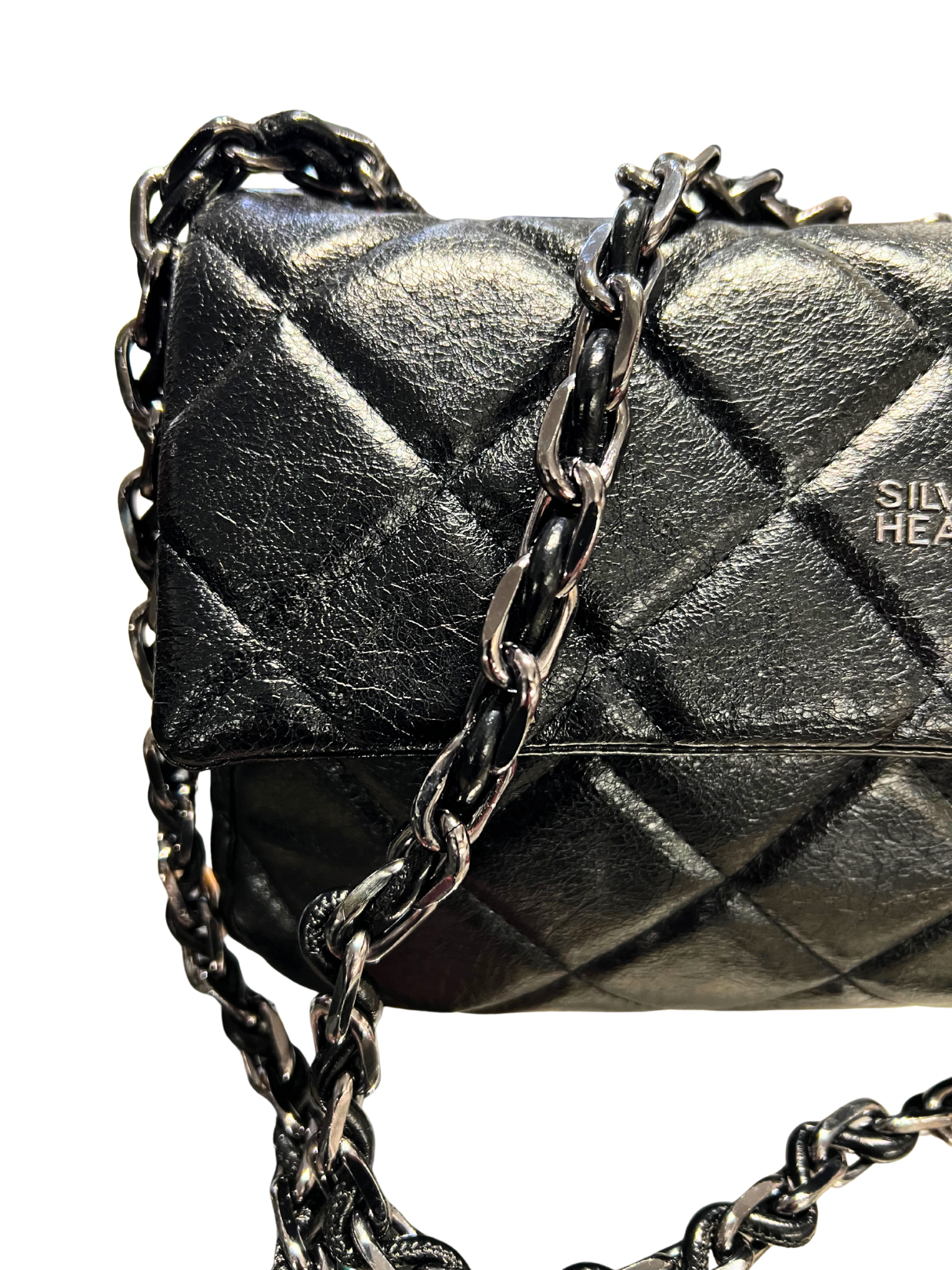 borsa trapuntata con tracolla a catena silvian heach 