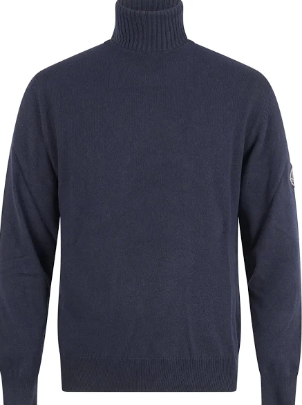 dolcevita in lana e cashmere finezza 12 TURTLE NECK MAN WOOL & WS FIN. 12DENIM ROY ROGERS