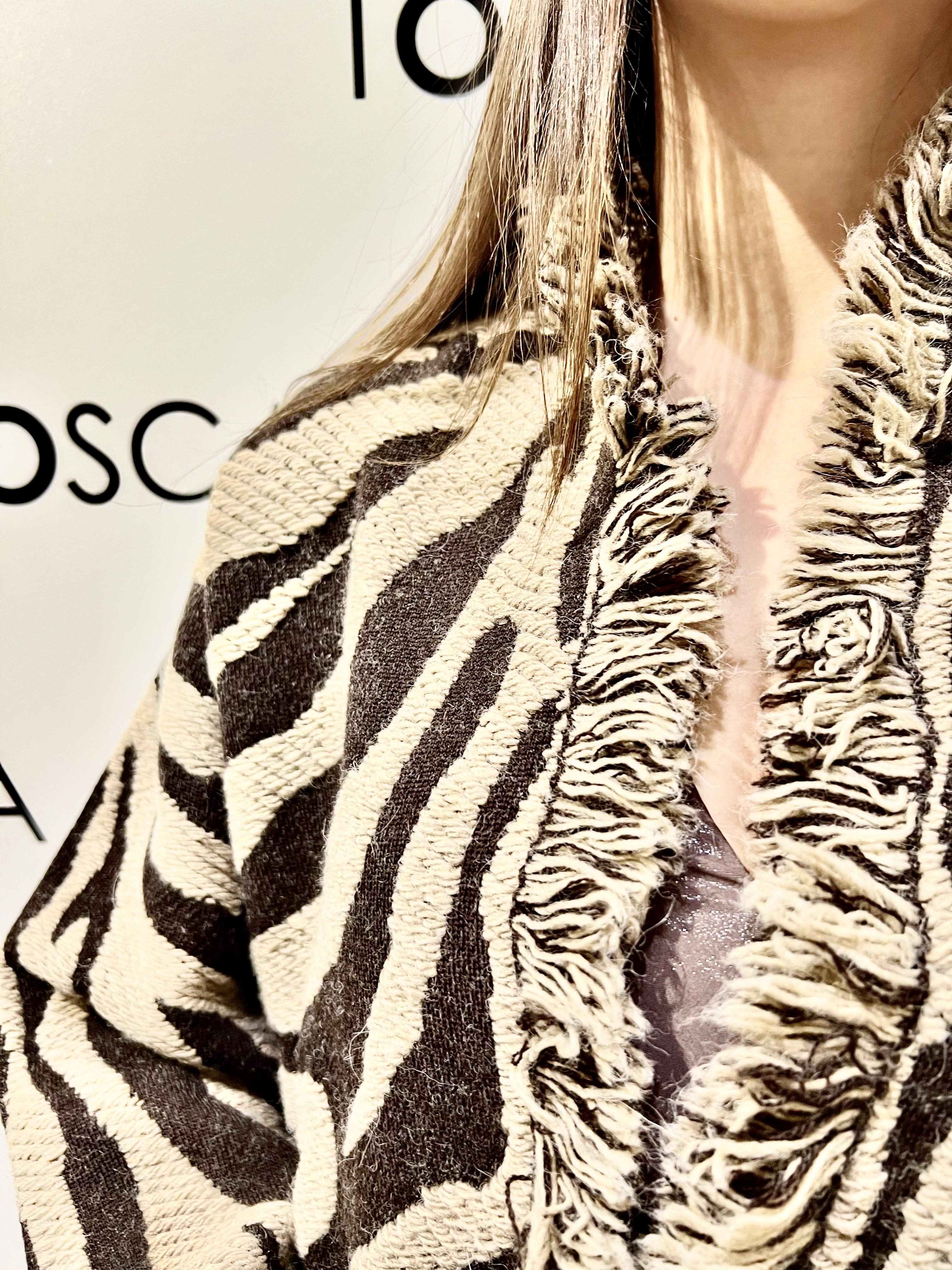 giacca zebrata  kontatto 3M1033NIFANTASIA UNICA KONTATTO