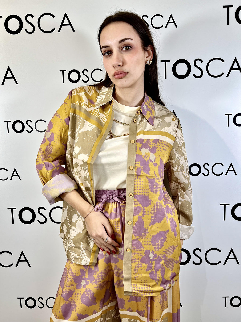 camicia stampa foulard silvian heach 