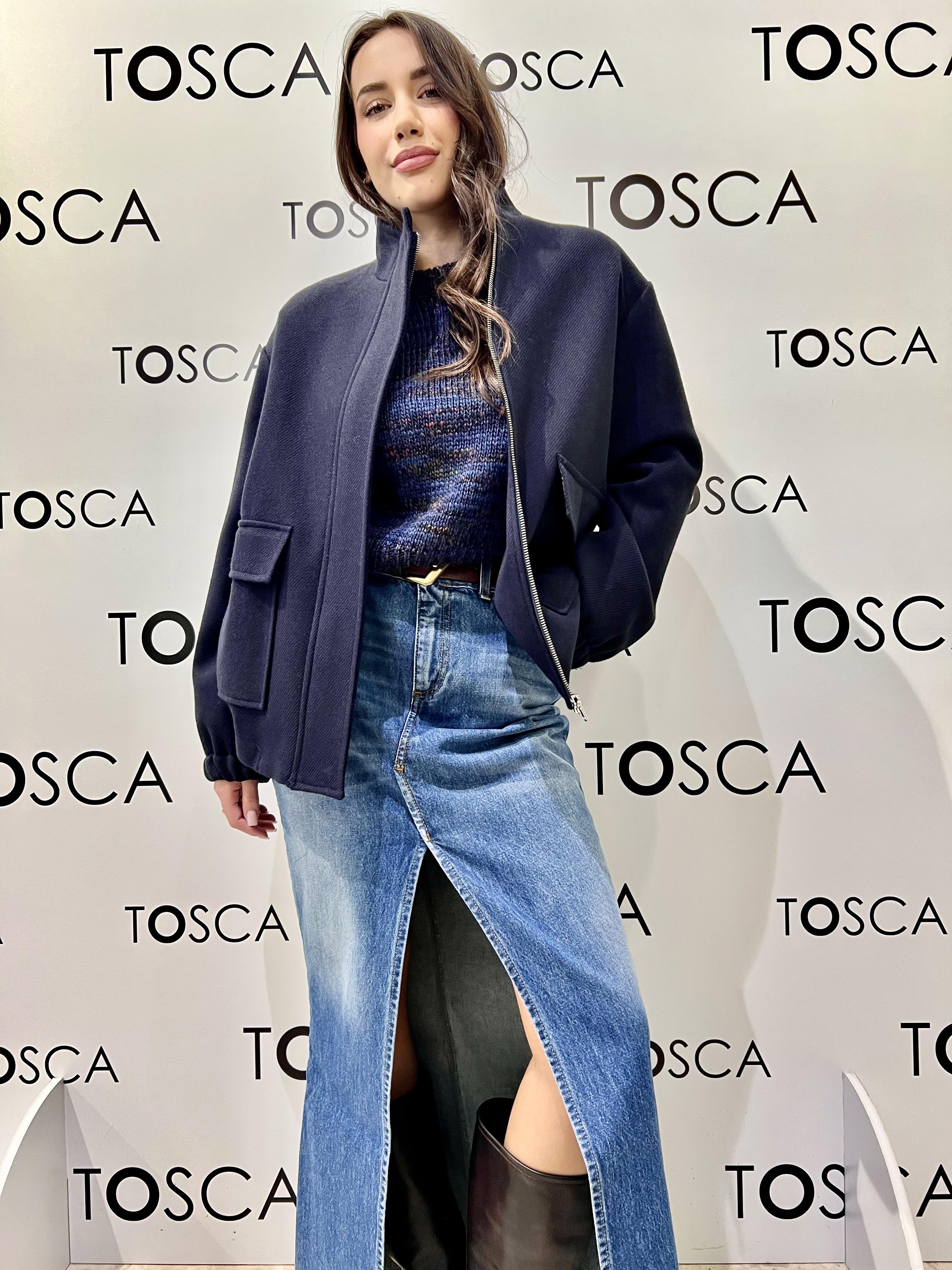 giaccone blu  ferrone S95YBFCEDROBLU FERRONE