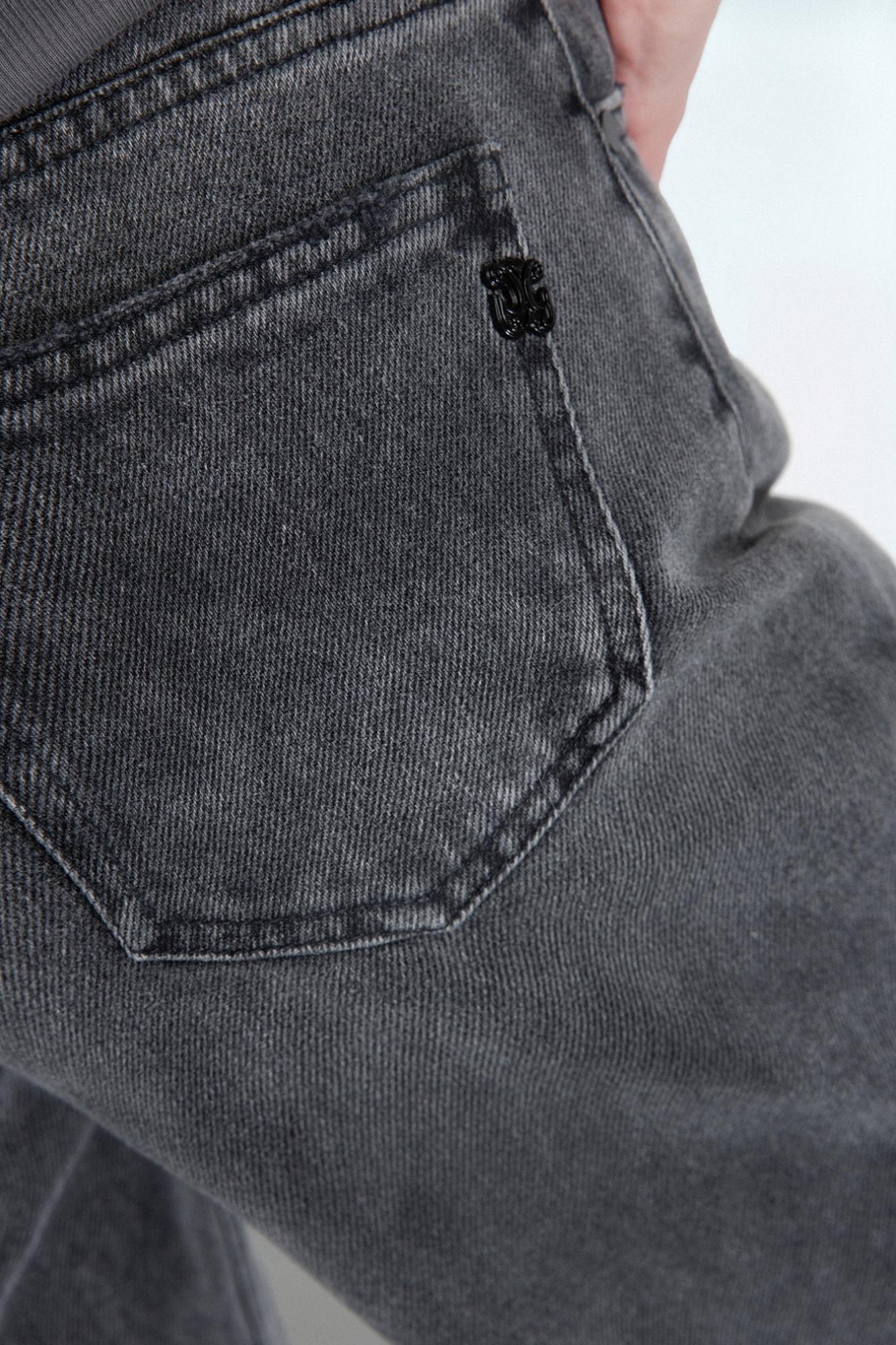 pantalone in denim a palazzo nero gaëlle paris GAABW07901MBFI0002NERO GAELLE