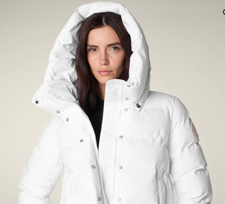 parka donna animal free mod. arena P32533WBIANCO SAVE THE DUCK