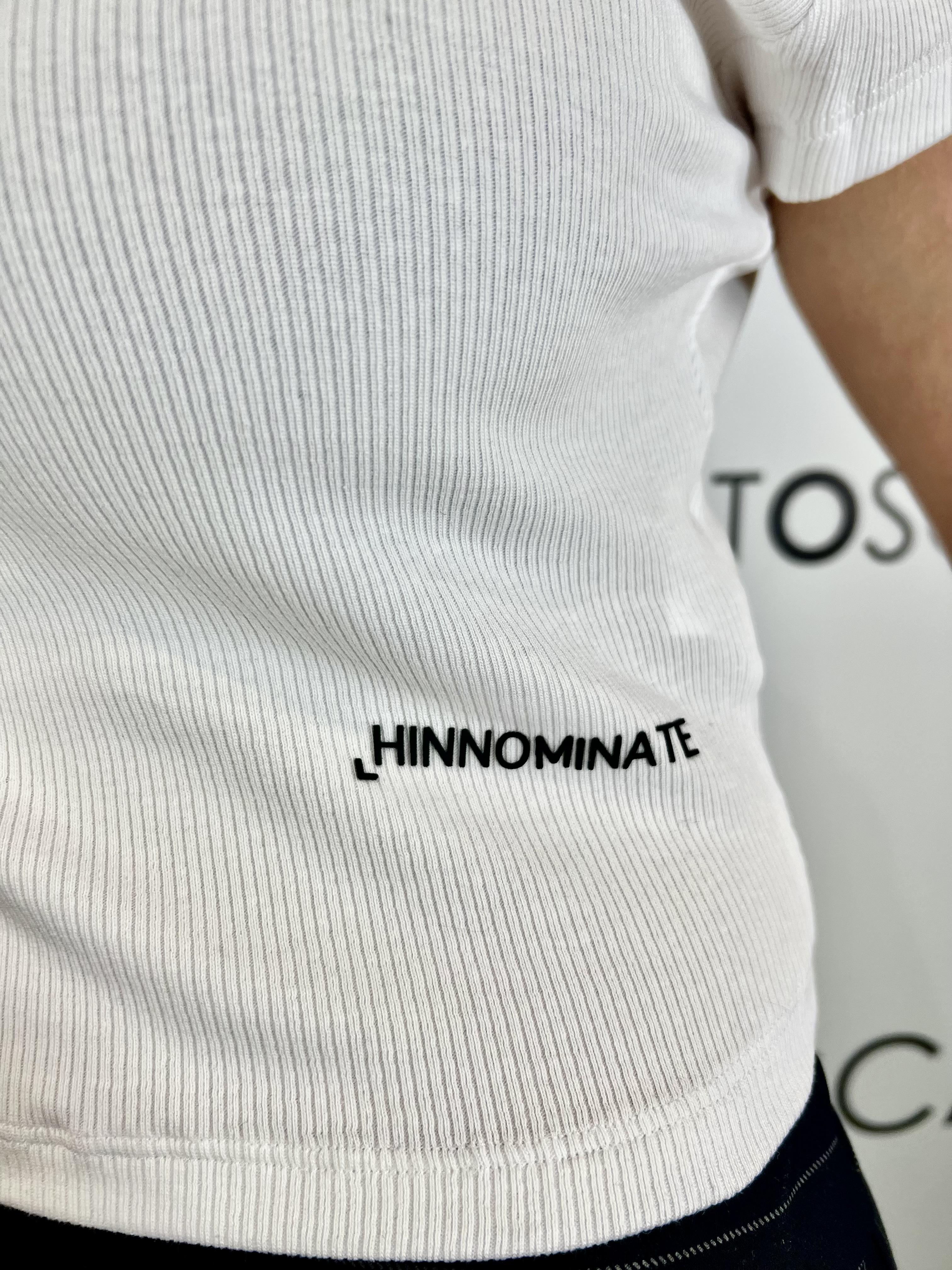 crop top basico  hinnominate HMABW02372BIANCO HINNOMINATE