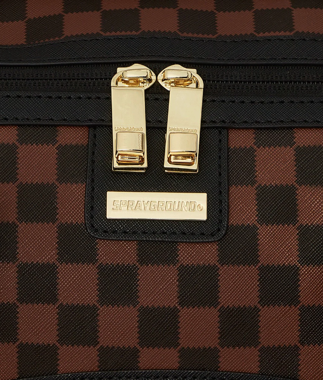 borsone sprayground sawtooth shark in paris duffle 910D7836NSZMARRONE SPRAYGROUND