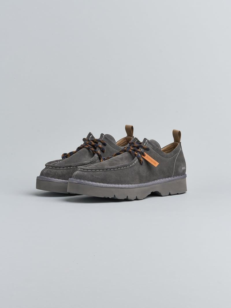 scarpa allacciata p009 uomo in camoscio foderato in microfibra antracite P09 LACE-UP SHOESUEDE MICROFIBRE LININGANTHRACITE PANCHIC