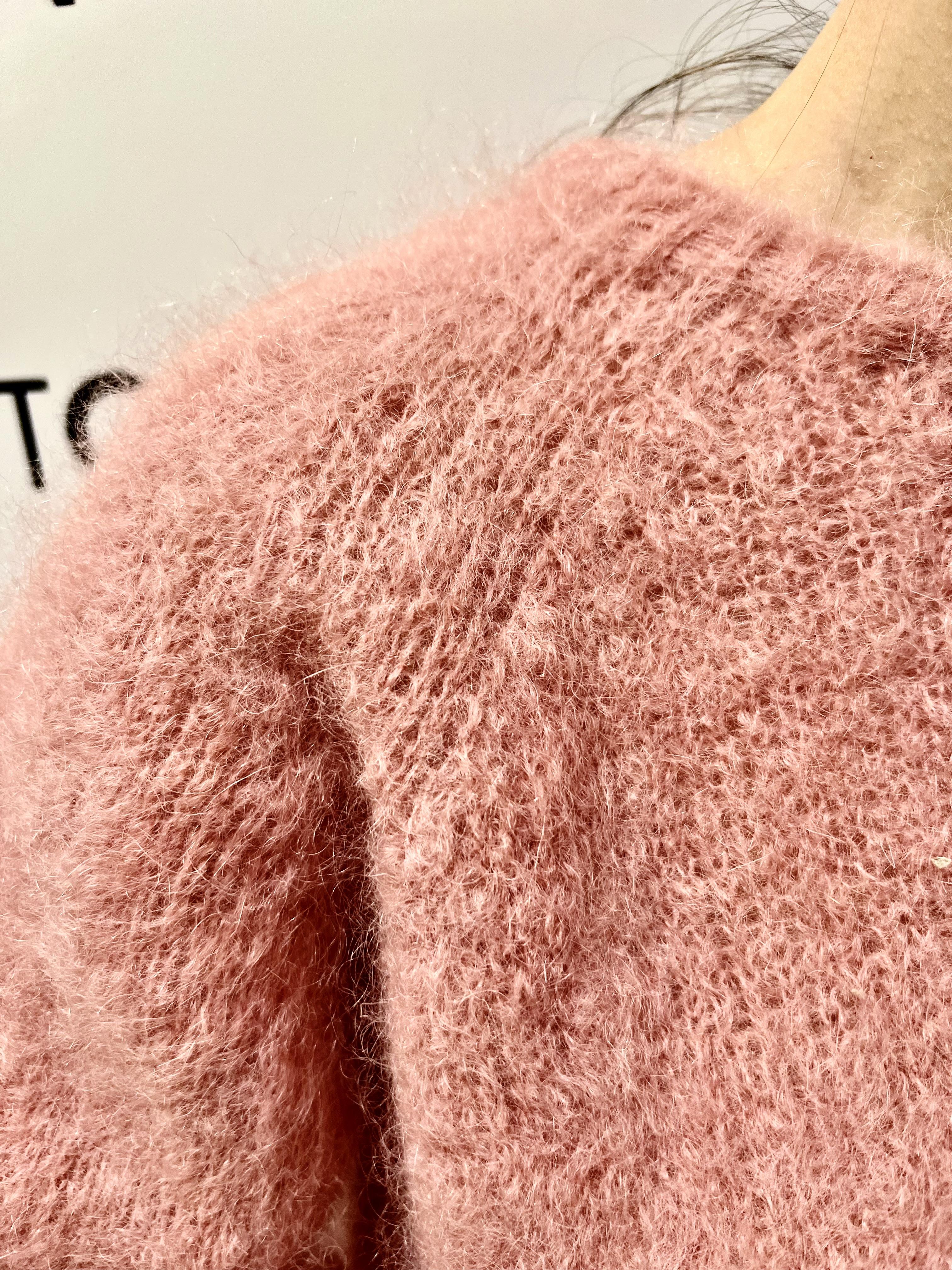 maglia in mohair haveone MJE-P224ROSA HAVEONE