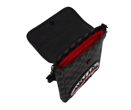 tracolla sprayground dripping sharks in paris messenger sling 9107962NSZNERO SPRAYGROUND