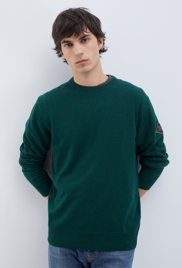 maglione girocollo in lana e cashmere finezza 12 CREW NECK MAN WOOL & WS FIN. 12BOTTLE ROY ROGERS