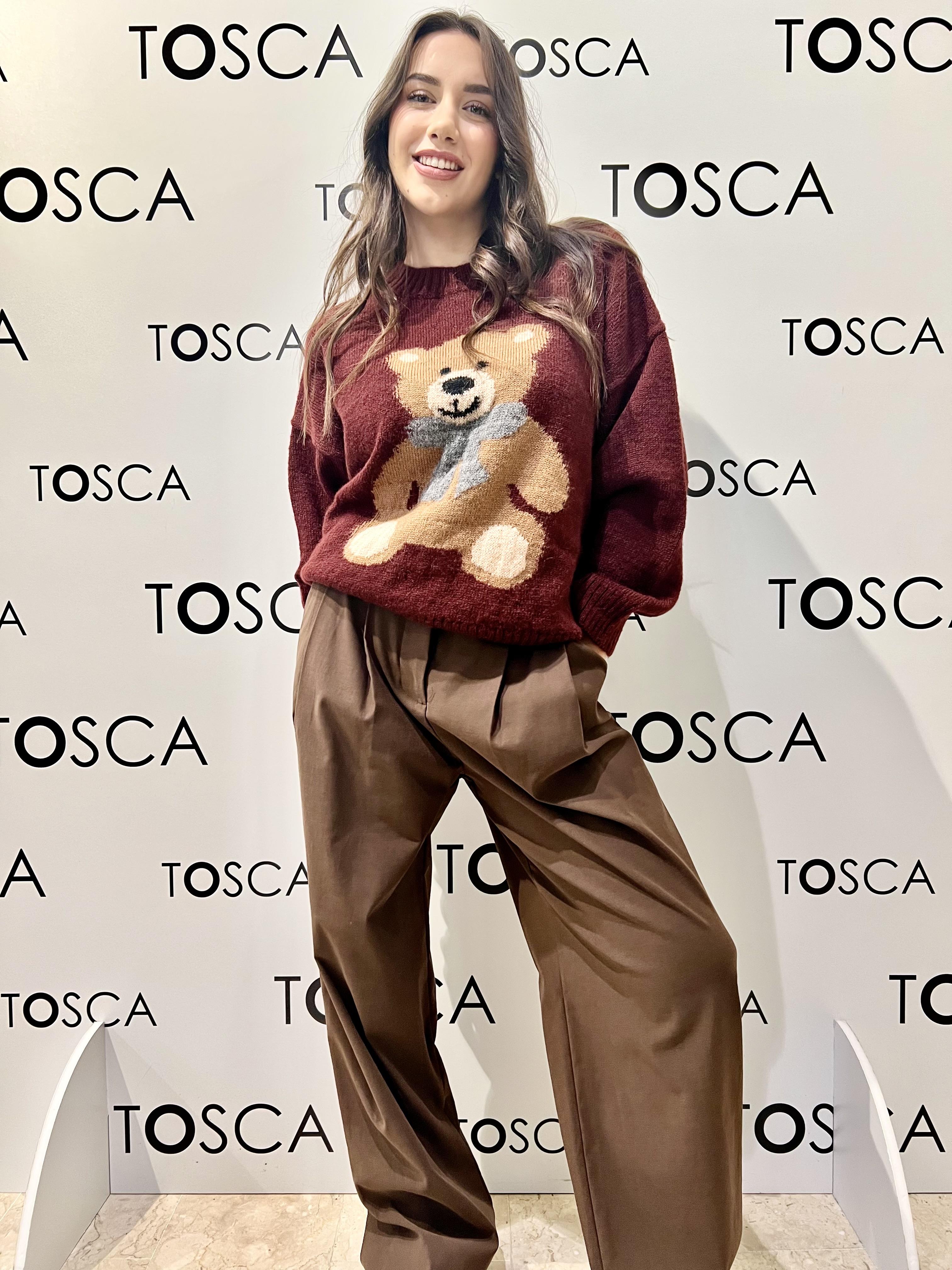 girocollo orsetto kontatto 3M0380BURGUNDY KONTATTO