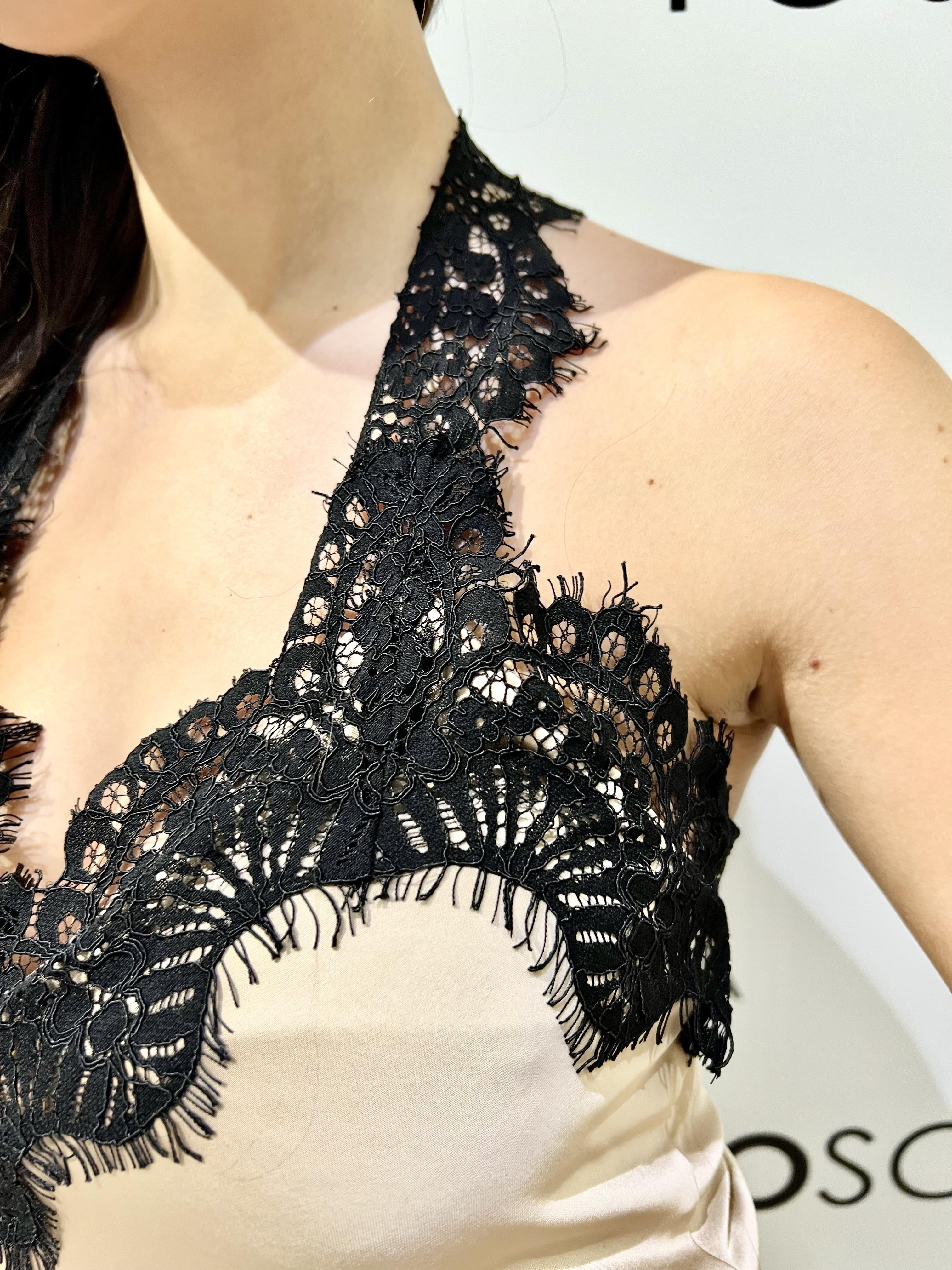 top con pizzo M38F0860-IV817CHAMPAGNE SOUVENIR