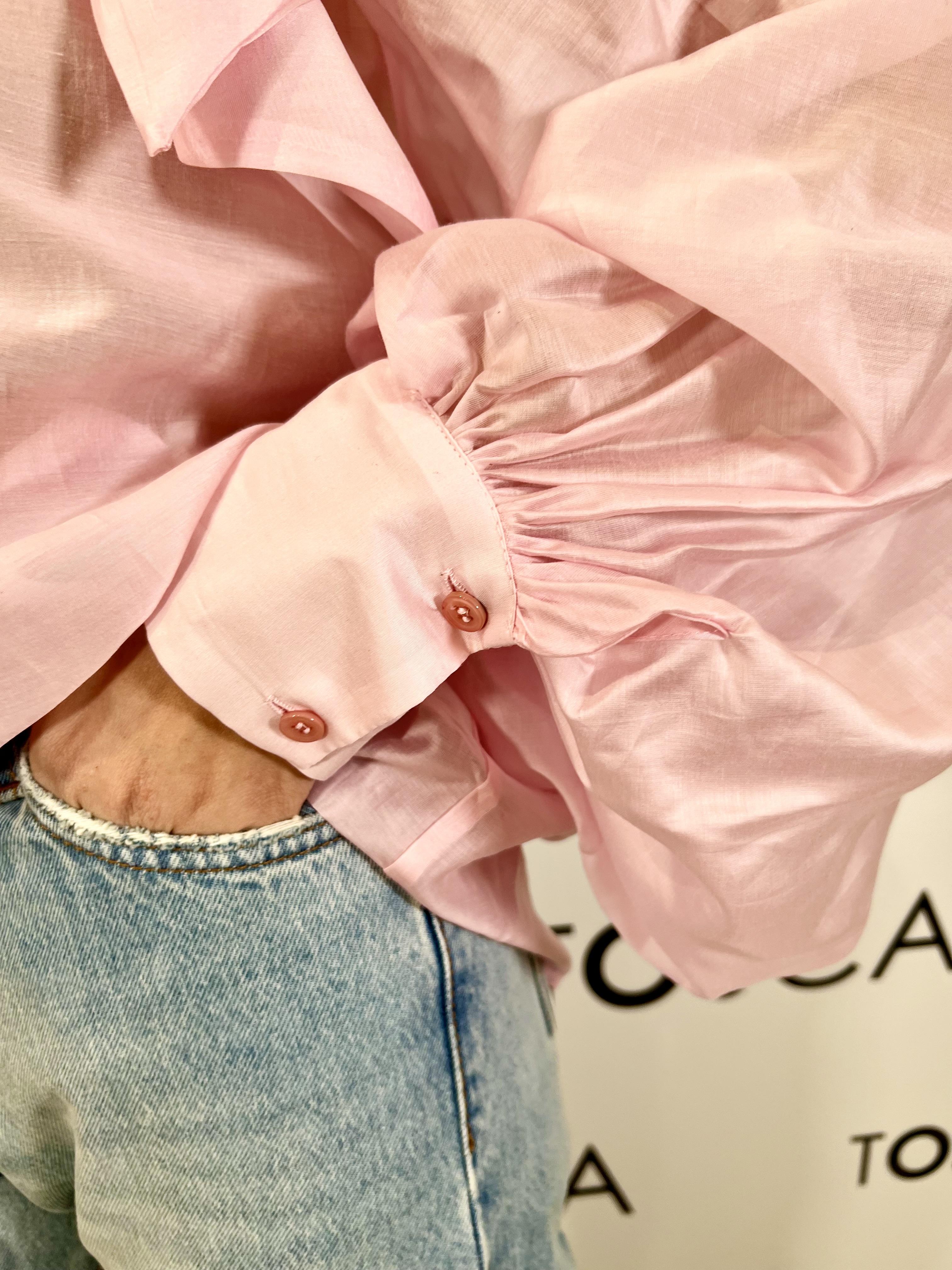 blusa con fiocco vicolo TAB0210ROSA VICOLO
