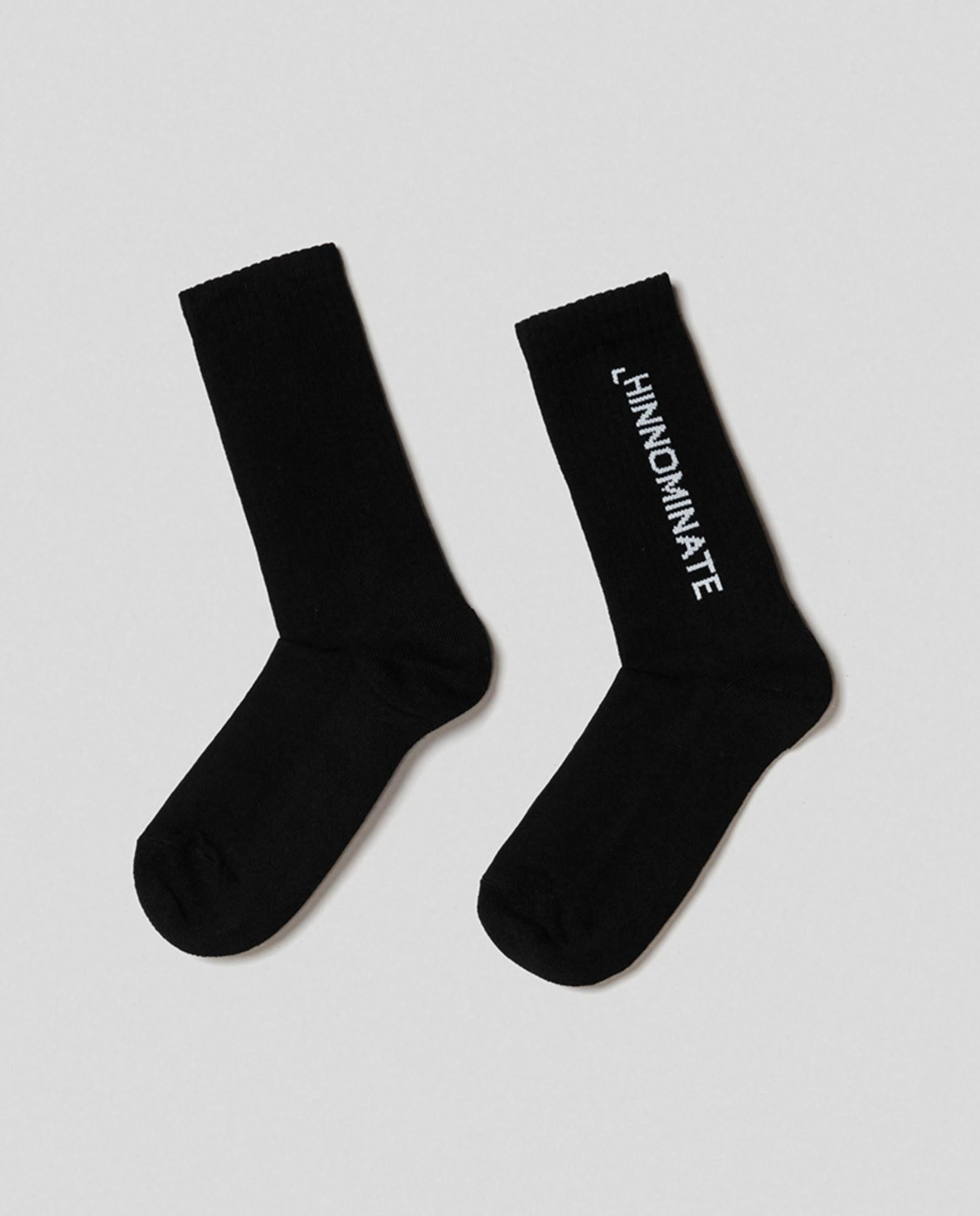 calze con intarsio in verticale nero hinnominate<BR/> 