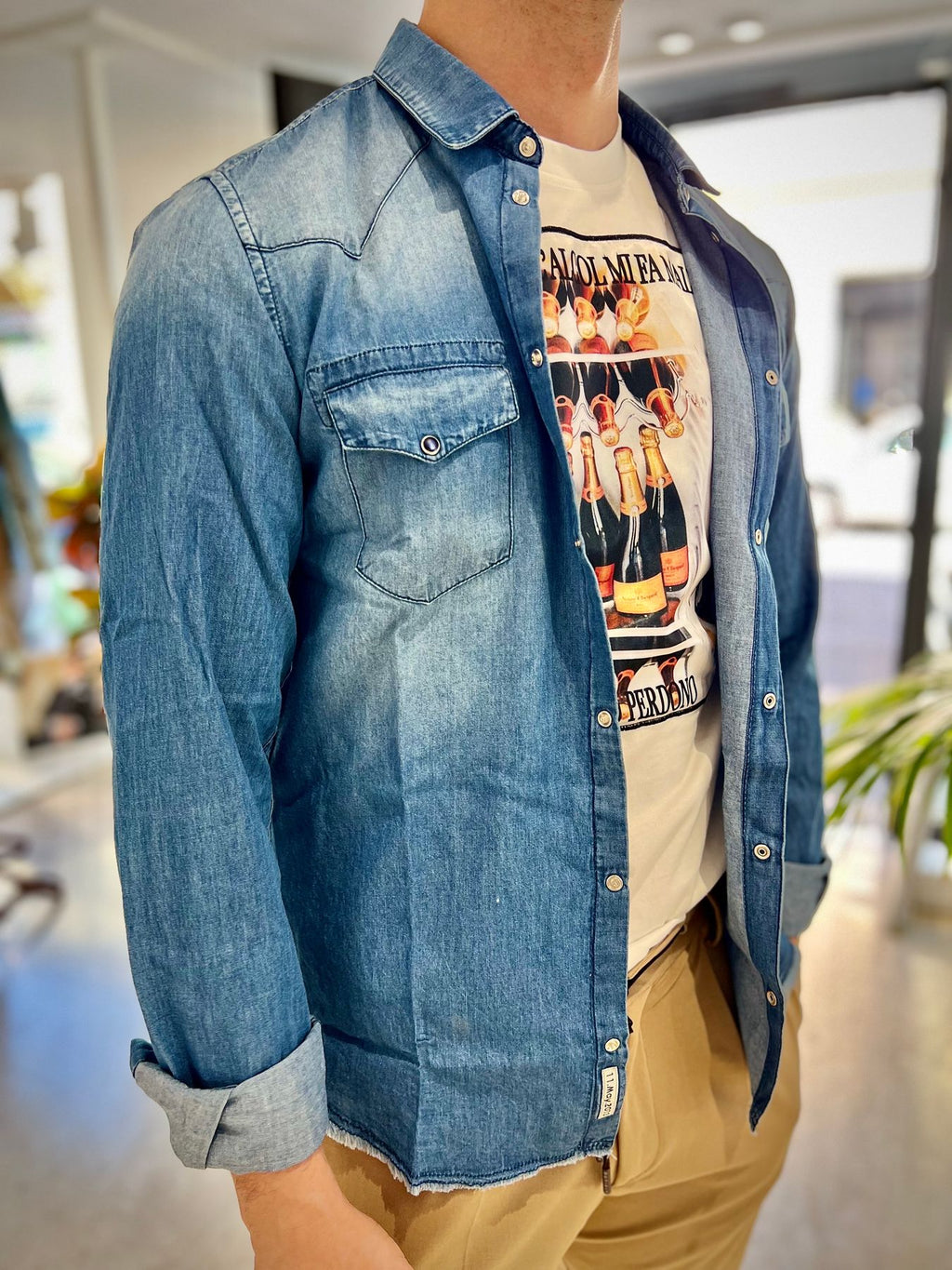Camicia Jeans Alessandrini