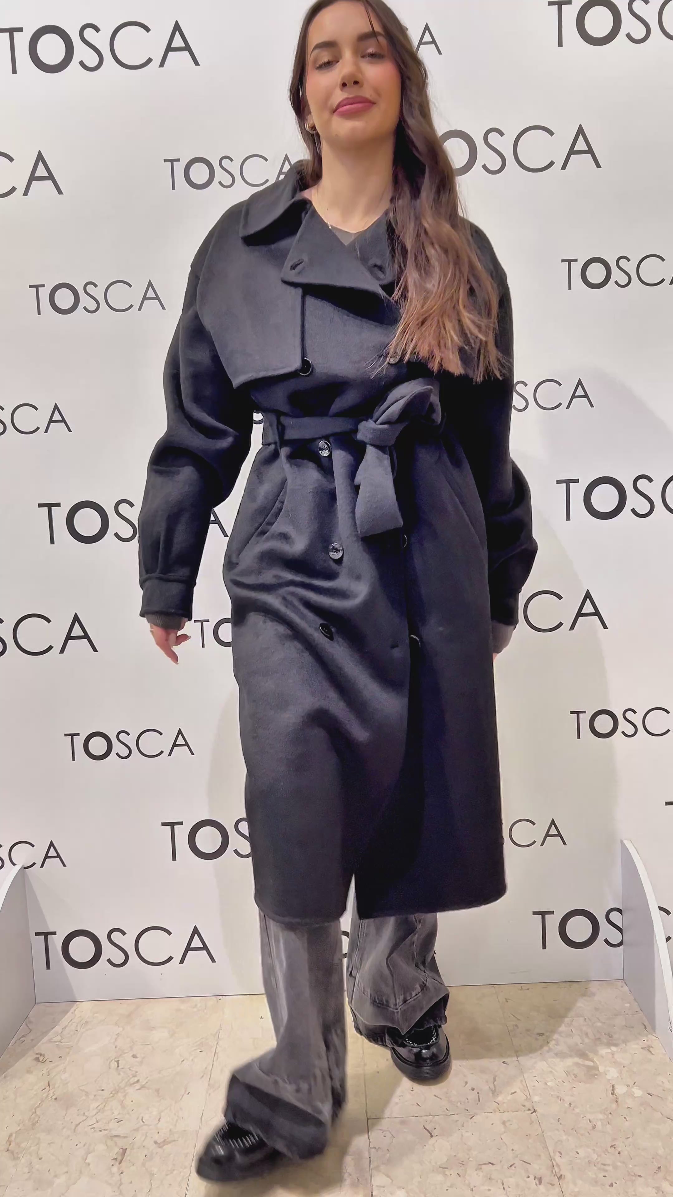 trench coat con patta e cintura silvian heach