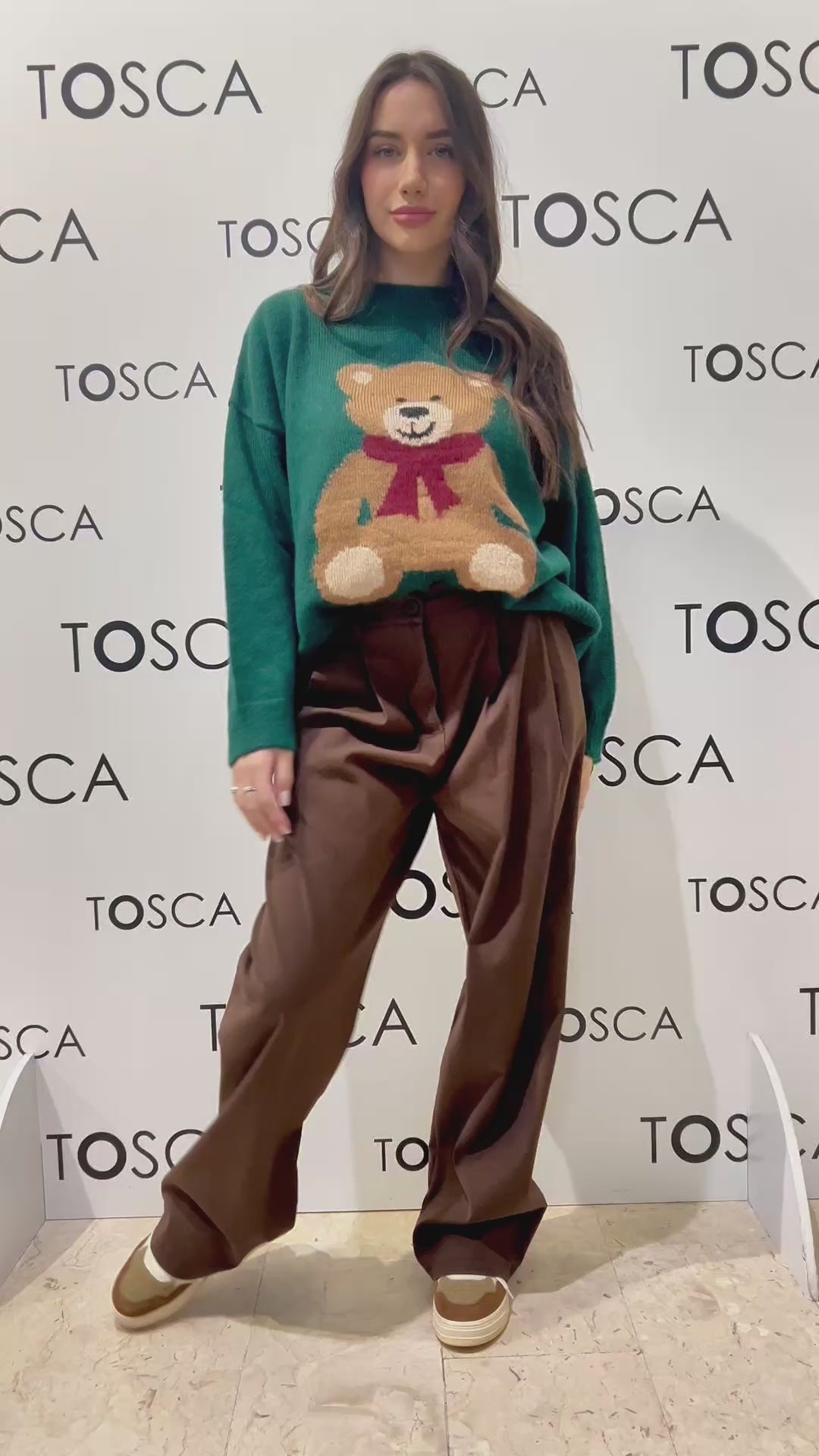 pantalone con pinces kontatto
