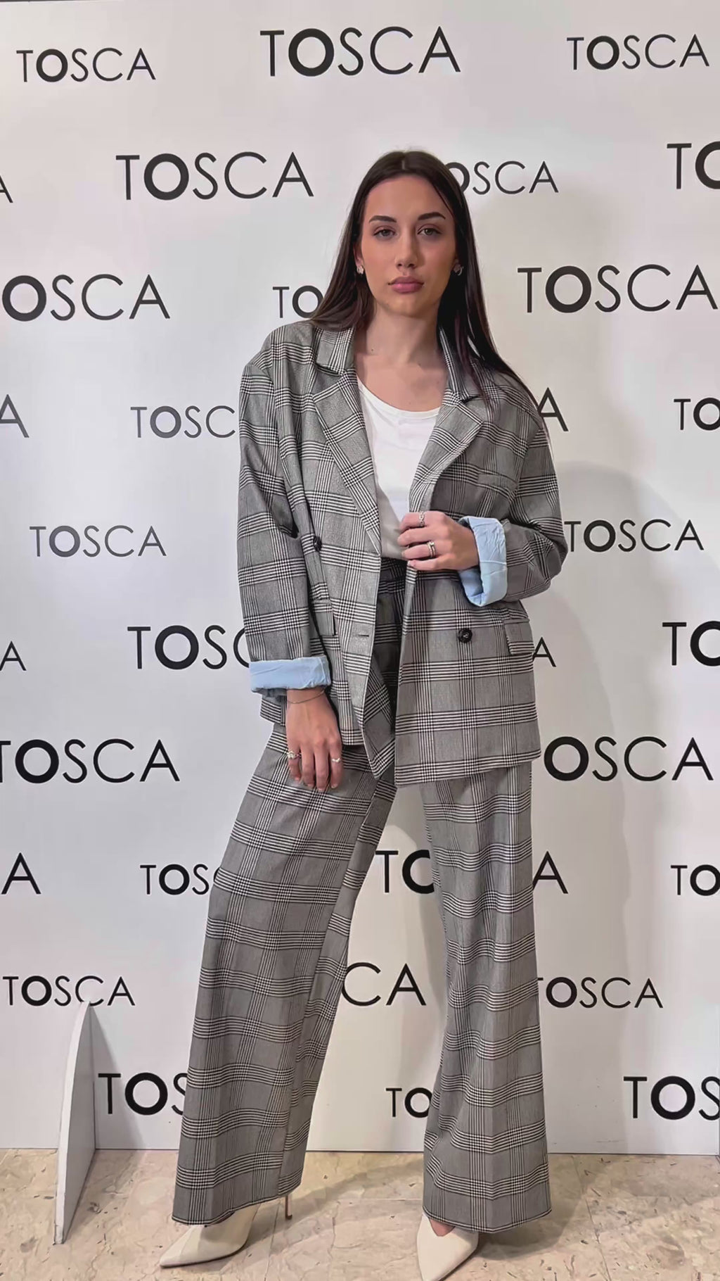 pantalone dritto tensione in