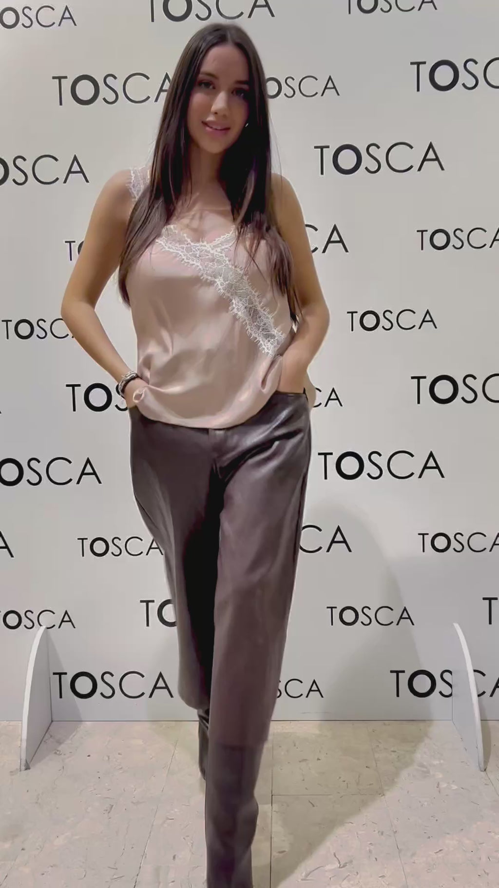 top con pizzo souvenir