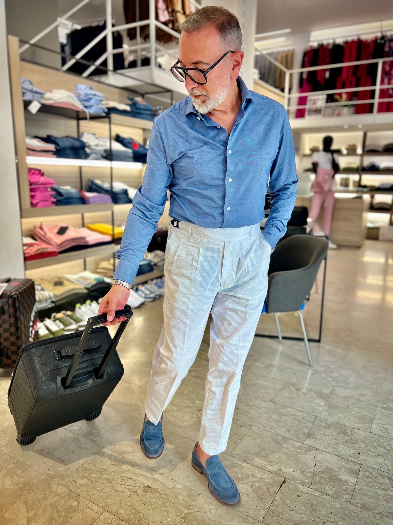 Pantaloni Con Fibbia Alessandrini